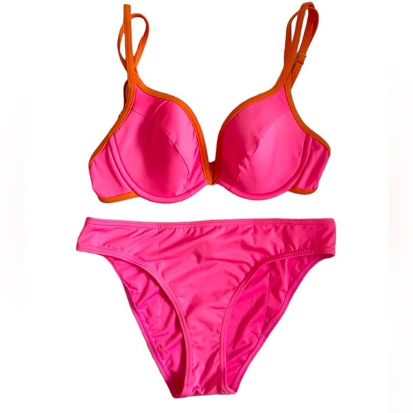 Kate Spade NY  Womens U Wire Contrast Trim Bikini Top bikini bottom - Picture 5 of 6